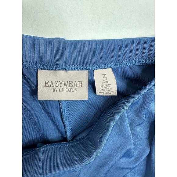 Chico's Easywear Elastic Waist Pants sz 3 (XL) Blue - Picture 8 of 9